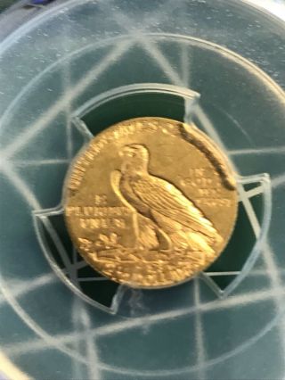 1914 - D Indian Head 2.  50 PCGS MS61 US Gold Coin Quarter Eagle Denver 3