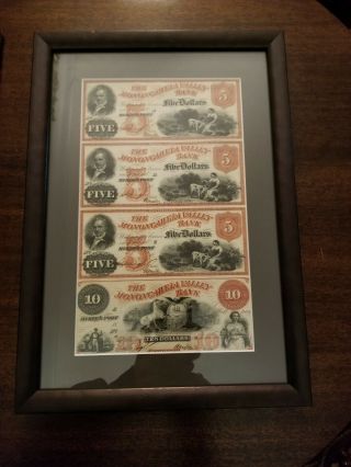 The Monongahela Valley Bank Obsolete $5 and $10 Notes 2