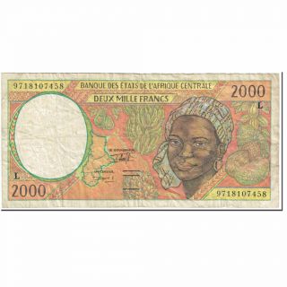 [ 605154] Banknote,  Central African States,  2000 Francs,  1997,  Undated (1997)