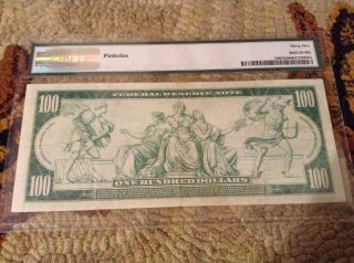 1914 $100 Federal Reserve Note PMG 35 4