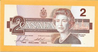 1986 Canadian 2 Dollar Bill Egr8977266 Crisp (unc)
