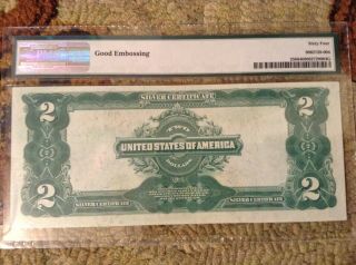 1899 $2 Silver Certificate PMG 64 2
