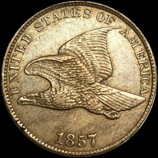 1857 Flying Eagle Copper Penny Highly Uncirculated Extra Collectible Coin No Res