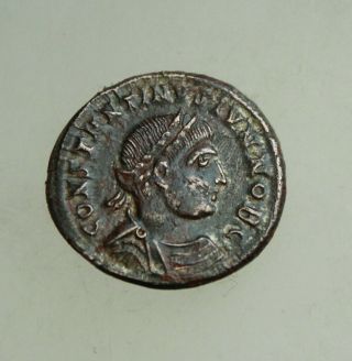 Constantius Ii As Caesar A.  D.  317 - 337 Buste N.  R.  Æ 20mm Follis Heraclea