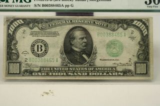 1934A $1000 Thousand Dollar Bill York Federal Reserve Note PMG VF 30 2