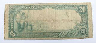 1902 U.  S.  $20 CONCORD NATIONAL BANK 3903 LARGE NATIONAL CURRENCY NOTE NR 6166 4
