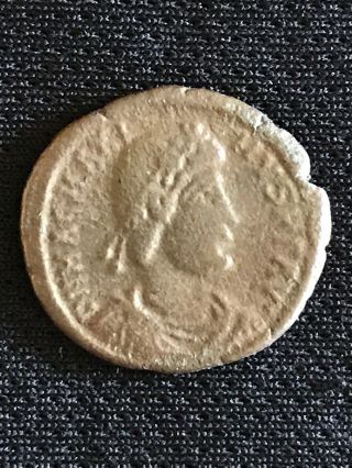 Magnus Maximus Bronze Roman Coin 383ad - Crowing Victory - Lugdunum