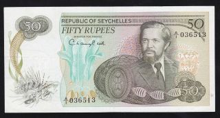 Seychelles - - - - - - 50 Rupees 1977 - - - - - - - Vf/xf - - - - -