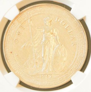 1902 B China Hong Kong Uk Great Britain Silver Trade Dollar Ngc Xf Details