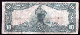 1902 $10 THE CITY NATIONAL BANK OF YORK,  NE NATIONAL CURRENCY CH.  4935 2