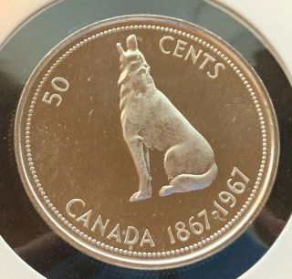 1967 Canadian 50 Cent Coin - Uncirculated Proof Like (c 2986)