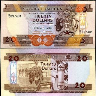 Solomon Islands 20 Dollars 1986 P 16 Unc