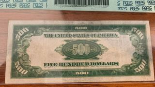 1928 $500 Five Hundred Dollar Bill In Gold Note PCGS Very Fine 20 6