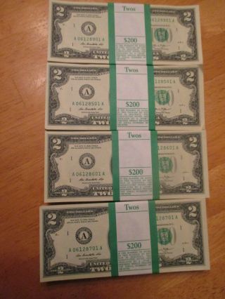 Last Chance  2013 $2 Two Dollar Bills Boston - A Sequential Uncirculated