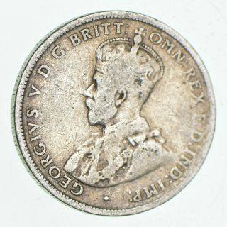 Silver - World Coin - 1925 Australia 1 Florin - World Silver Coin - 11.  1g 066