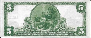 1902 $5 Large Size National Currency Baltimore 2