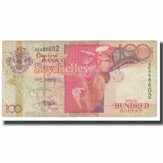[ 612265] Banknote,  Seychelles,  100 Rupees,  Km:39,  Vf (20 - 25)