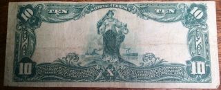 First National Bank of Seymour Iowa Series Of 1902 $10 Large Size Note VF 2