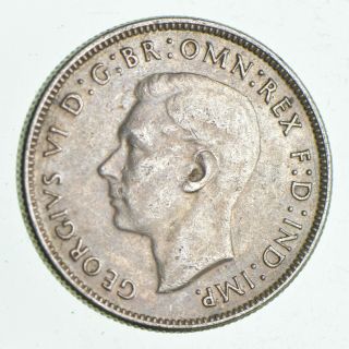 Silver - World Coin - 1943 Australia 1 Florin - World Silver Coin - 11.  3g 951