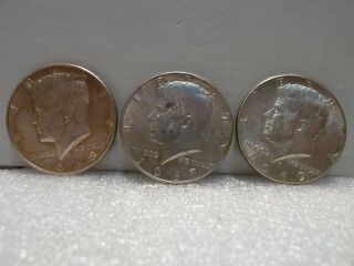 6 Kennedy Half Dollar Coins 1967 1968 1969,  2 1974 and 1 1976 4