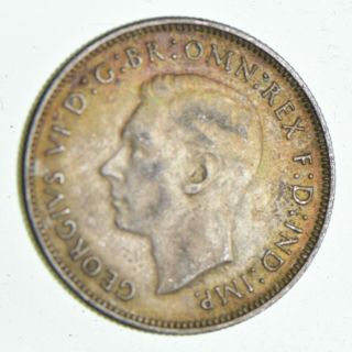 Silver - World Coin - 1943 Australia 1 Florin - World Silver Coin - 11.  1g 902