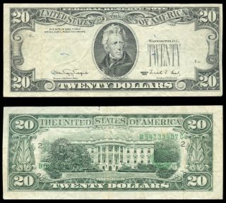 1990 $20 Federal Reserve Note Reverse Overprint 3rd Print On Back Error Note