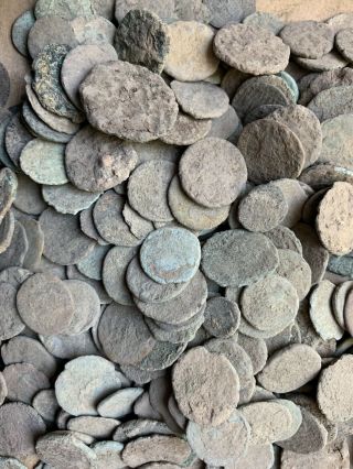 Ancient Uncleaned Roman Coins The Balkans.  Premium Coins