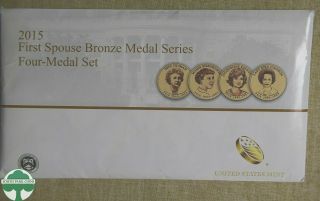 2015 First Spouse Bronze Medal Series Four - Medal Set W/ Envelope - U.  S.