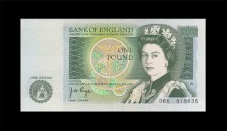 1978 - 80 Bank Of England Qeii 1 Pound Page ( (gem Unc))