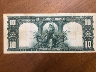 Series 1901 Ten Dollars US United States Bison Legal Tender $10 Note 4