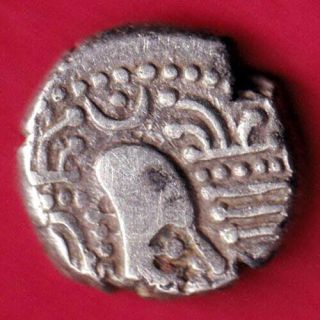 Ancient India - Gadhaya Dynasty - Kings Portrait - Rare Silver Coin Cl19