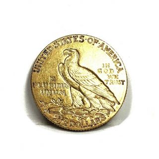 2 1/2 Dollar Gold Indian Head Coin 1914 D Denver $2.  5 Quarter Eagle US 2