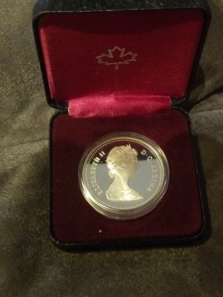 1981 Canada Railroad Proof Dollar,  With Case,  Great Price