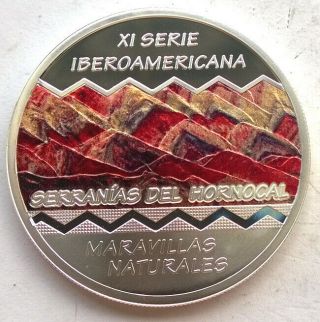 Argentina 2017 Serranias Del Hornocal 25 Pesos Silver Coin,  Proof