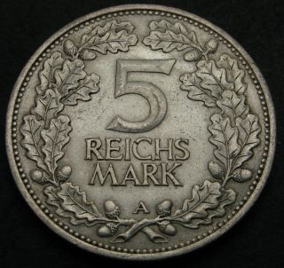 Germany (weimar Republic) 5 Reichmark 1925 A - Silver - Rhineland - 1343
