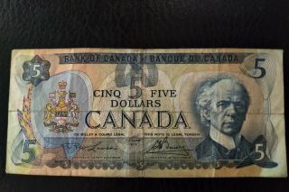 1979 Canadian 5 Dollar Bill - Five Dollar Note 30450304754