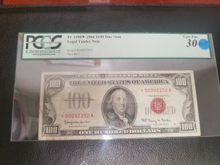 1966 $100 Us Note /red Seal 1550