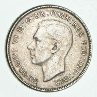 Silver - World Coin - 1943 Australia 1 Florin - World Silver Coin - 1.  4g 069