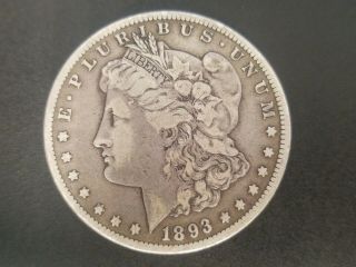 1893 - Cc Key Date Morgan Silver Dollar