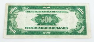 Series of 1934 $500 Federal Reserve Note in Fine/Very Fine 3