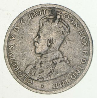 Silver - World Coin - 1917 Australia 1 Florin - World Silver Coin 10.  9g 646