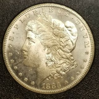 1883 CC Morgan Dollar Silver Coin GSA Holder Reverse 