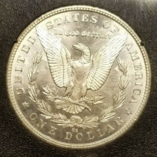 1883 CC Morgan Dollar Silver Coin GSA Holder Reverse 