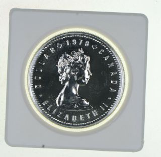 1978 Canada Silver Dollar Coin.  500 Silver 50 176