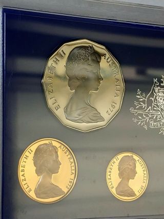 Australia 1972 Proof Coin Set - Royal Australian - Rare - Key Year - w/Foam No 2