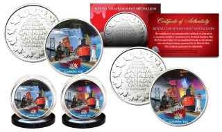 Canada 150 Anniversary Rendition 2017 Loonie Dollar On Rcm Medallions 2 - Coin Set