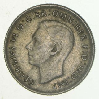 Silver - World Coin - 1943 Australia 1 Florin - World Silver Coin 11.  2g 519