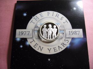 Cantina Band Mos Eisley Disney 1987 Star Wars 10th Anniver 999 Silver Coin Sharp