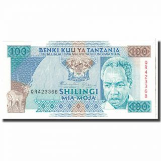 [ 125074] Banknote,  Tanzania,  100 Shilingi,  Km:24,  Unc (65 - 70)