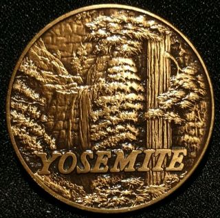 1990 Centennial Yosemite National Park Service Medal Coin Token Ca California